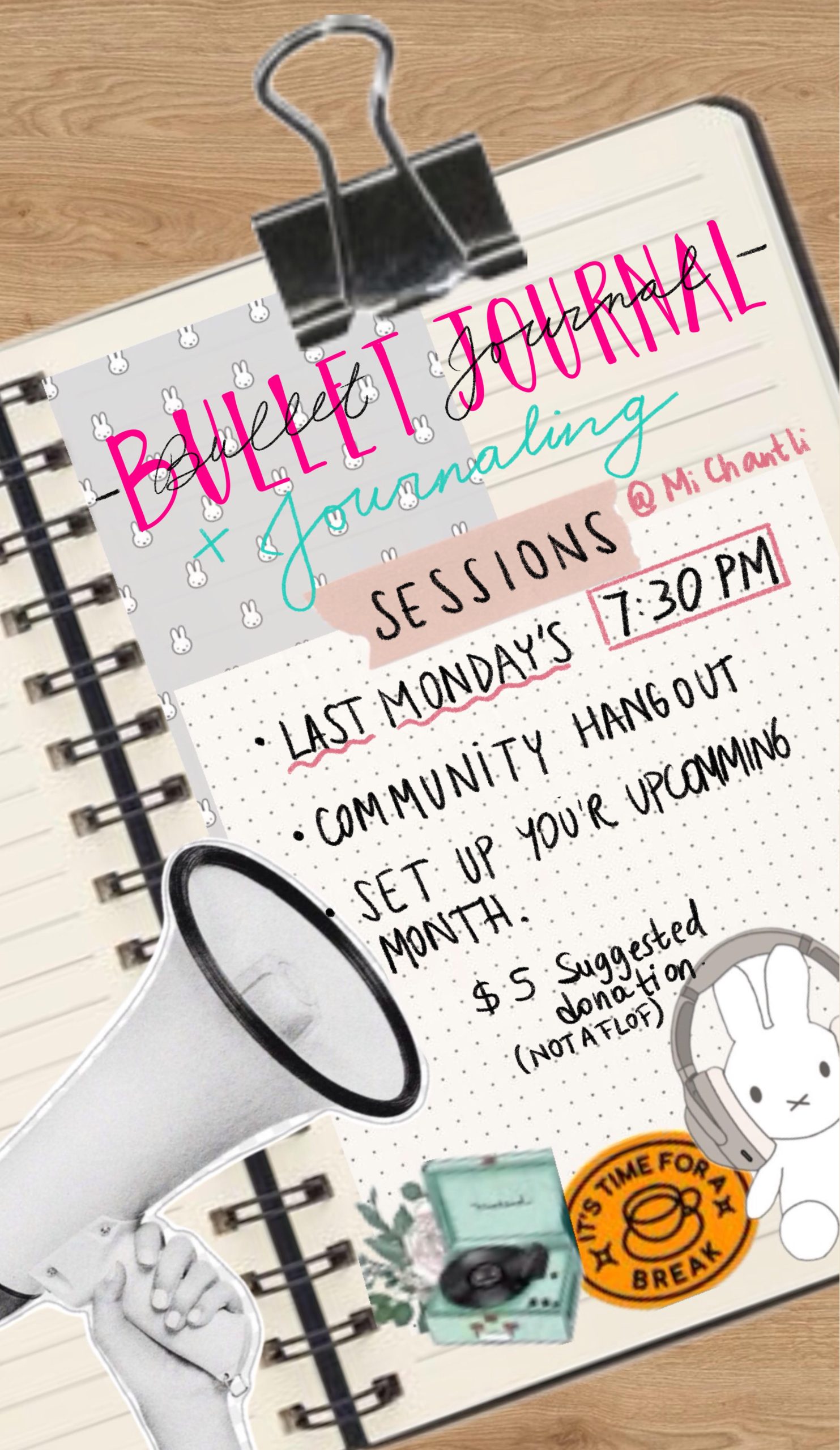 Monthly Bullet Journaling Session